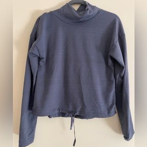 REI cowlneck blue longsleeve